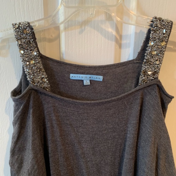 Antonio Melani cold shoulder top with Crystal straps - Picture 1 of 4